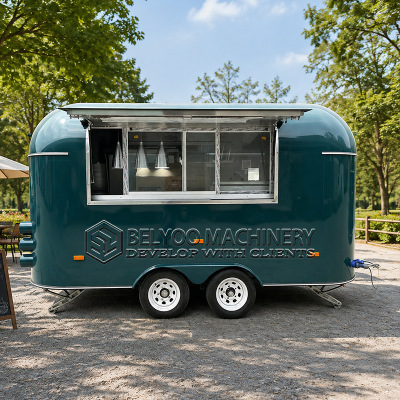Food Snacks Restaurant - Belyoo Commercial Food Trailer Custom Mobile