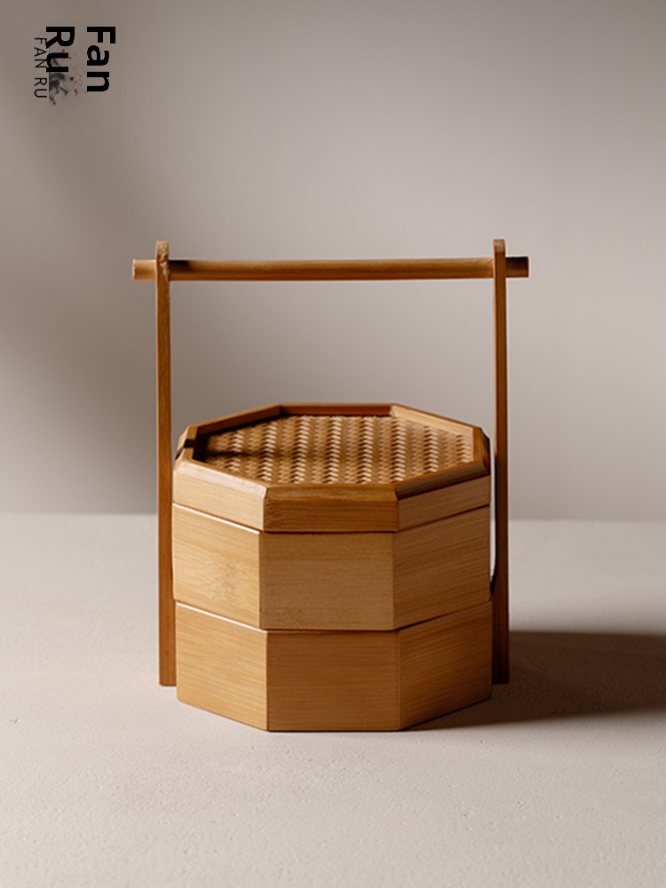 Portable Double Layered Bamboo - đánh giá và giá Food Snacks Corner