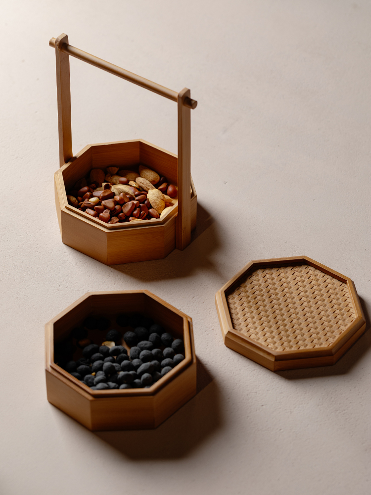 Portable Double Layered Bamboo - đánh giá và giá Food Snacks Corner