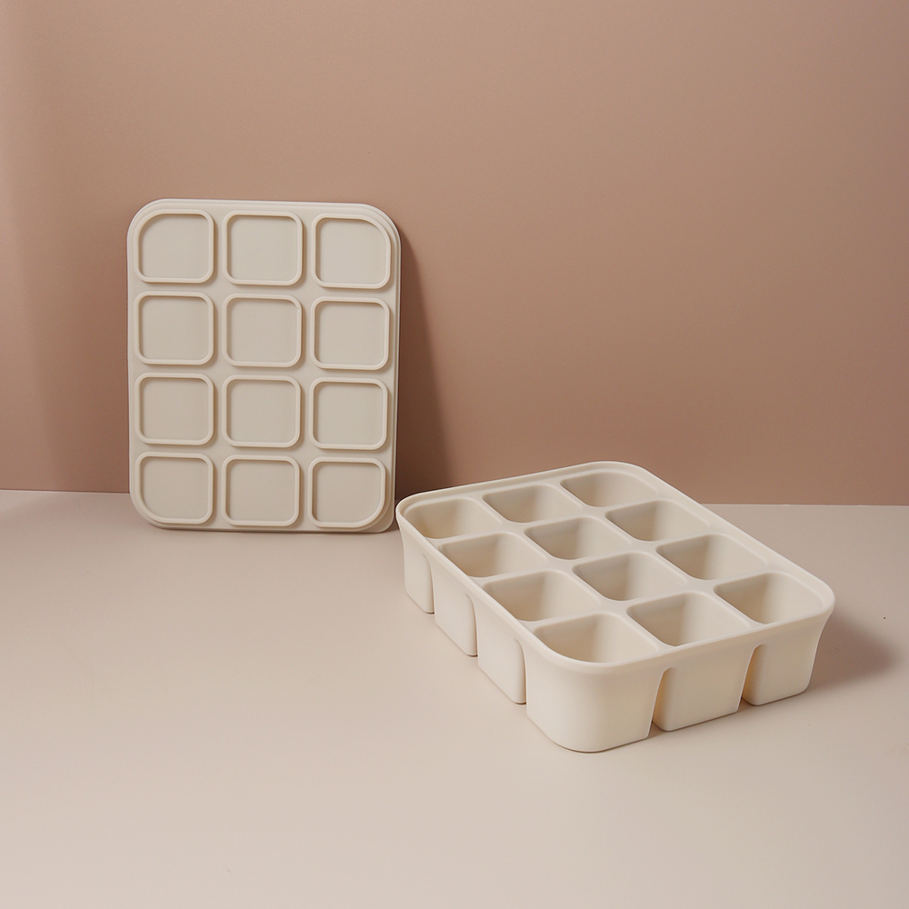 12 Grid Food-Grade Silicone Ba - đánh giá và giá Food Snacks For 1 Year Old