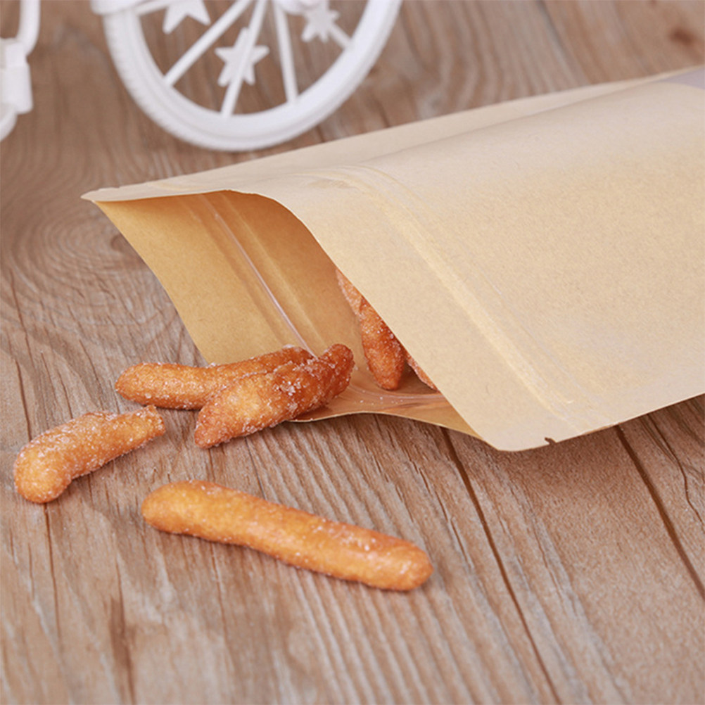 50Pcs Food Grade Kraft Stand U - đánh giá và giá Food In Snacks
