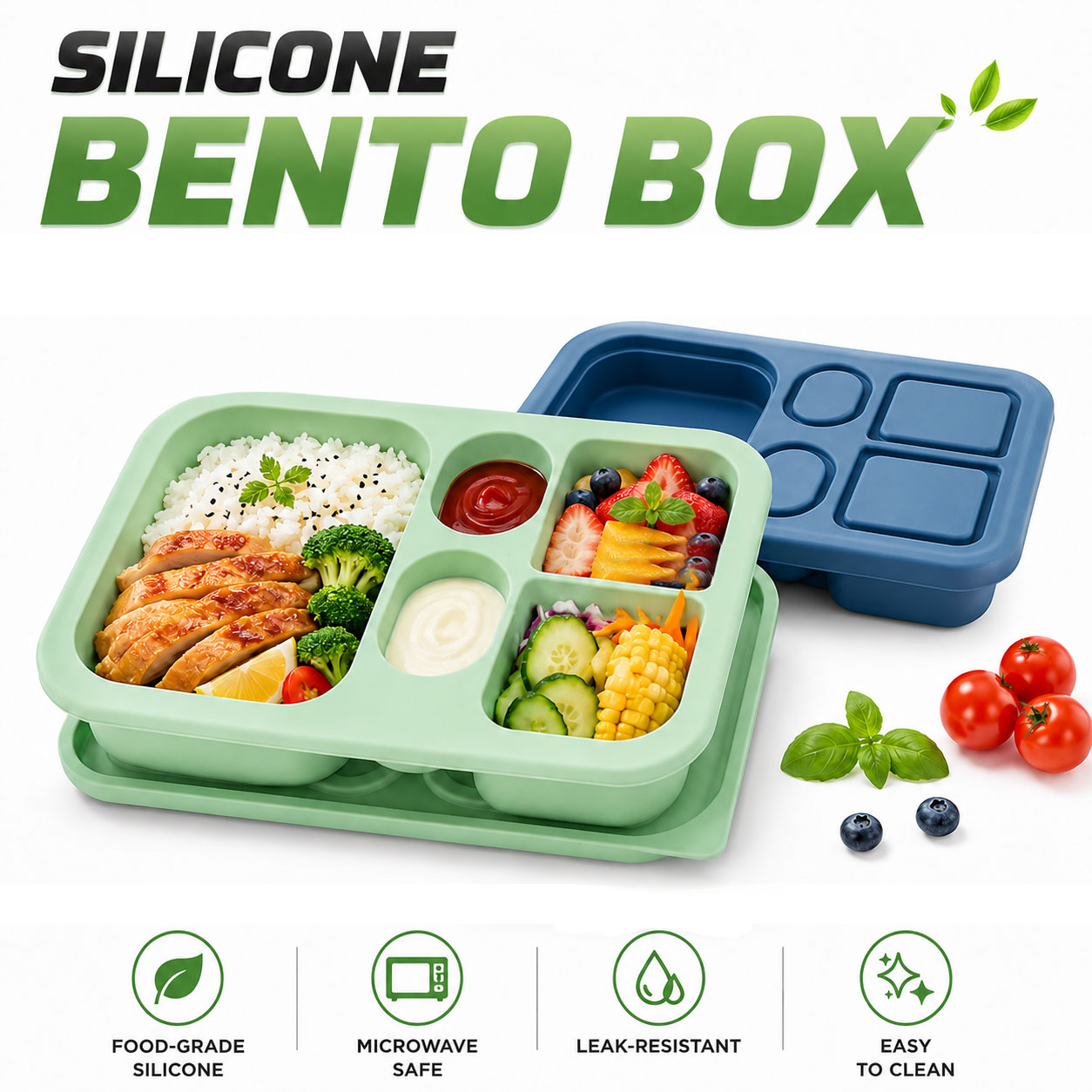 Portable Silicone Bento Lunch  - đánh giá và giá Food Snacks For 1 Year Old