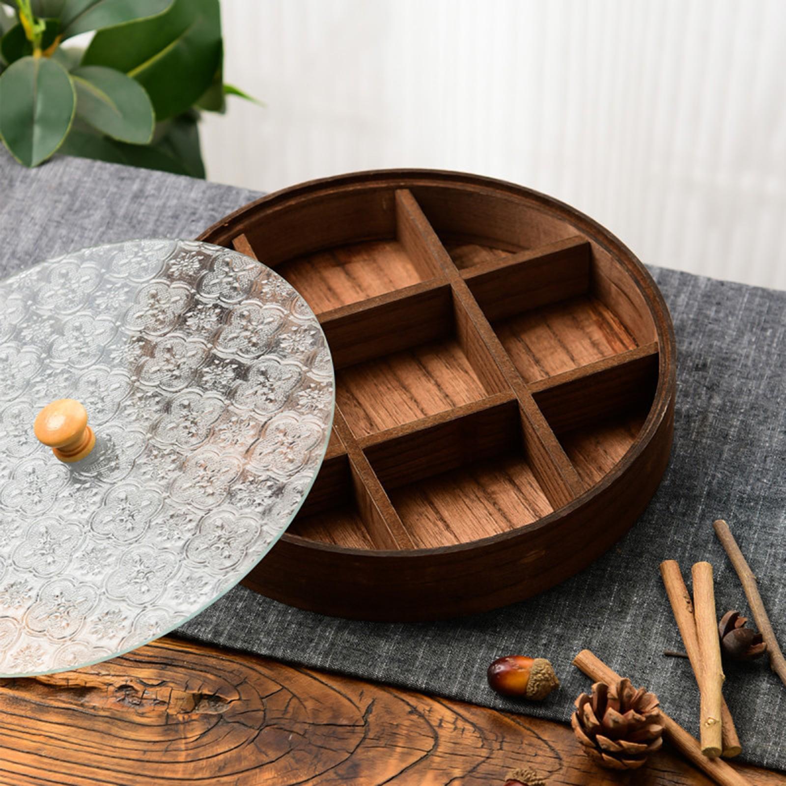 Large Capacity Wooden Serving  - đánh giá và giá Food Platter Snacks