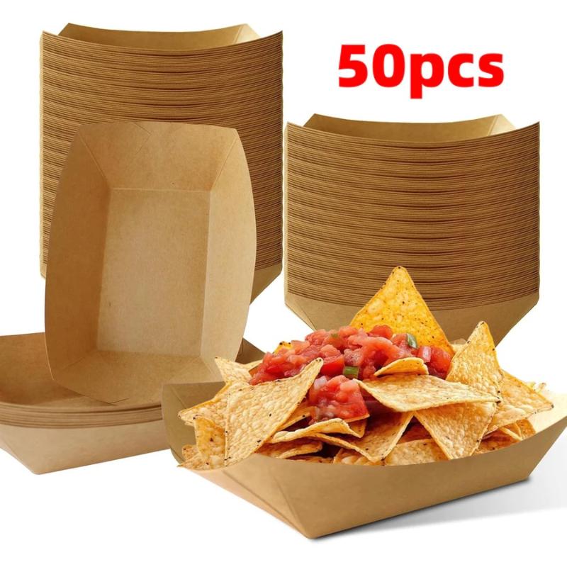 Disposable Kraft Paper Hotdog  - đánh giá và giá Food Snacks Restaurant