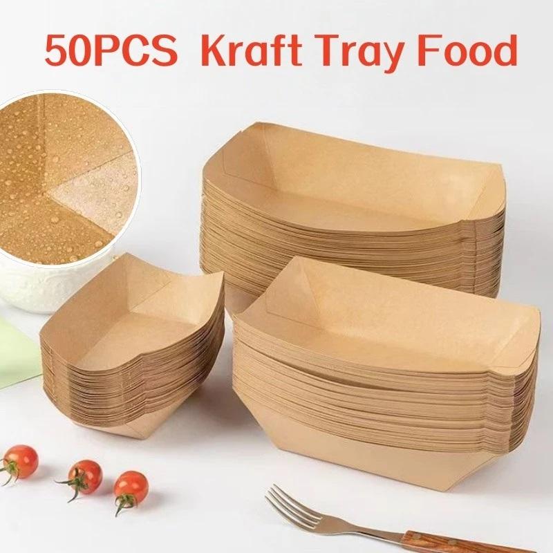Disposable Kraft Paper Hotdog  - đánh giá và giá Food Snacks Restaurant