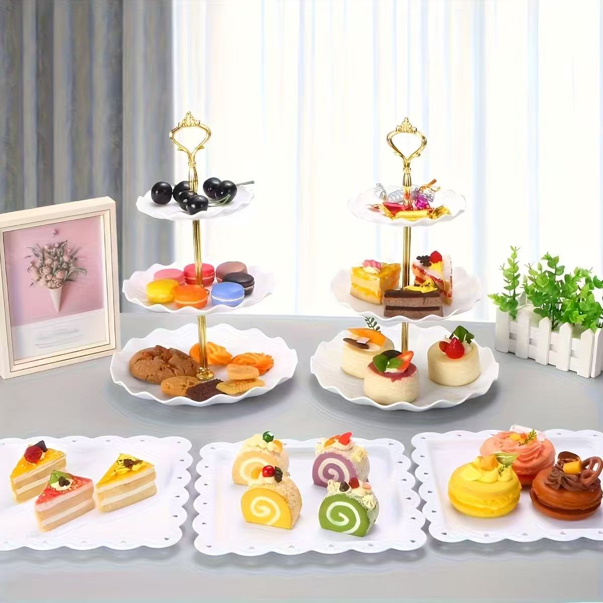 1/3/4/5PCS Decorative Food Tra - đánh giá và giá Food Snacks For 1 Year Old
