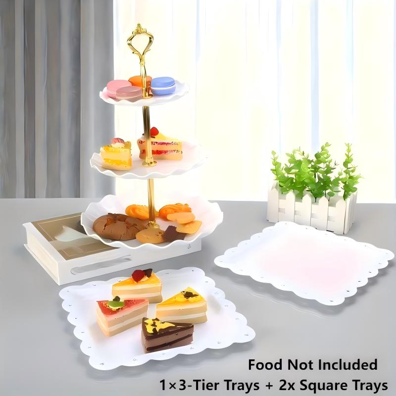 1/3/4/5PCS Decorative Food Tra - đánh giá và giá Food Snacks For 1 Year Old