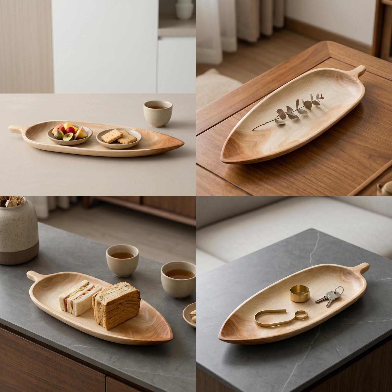 Elegant Beech Wood Serving Tra - đánh giá và giá Food Platter Snacks