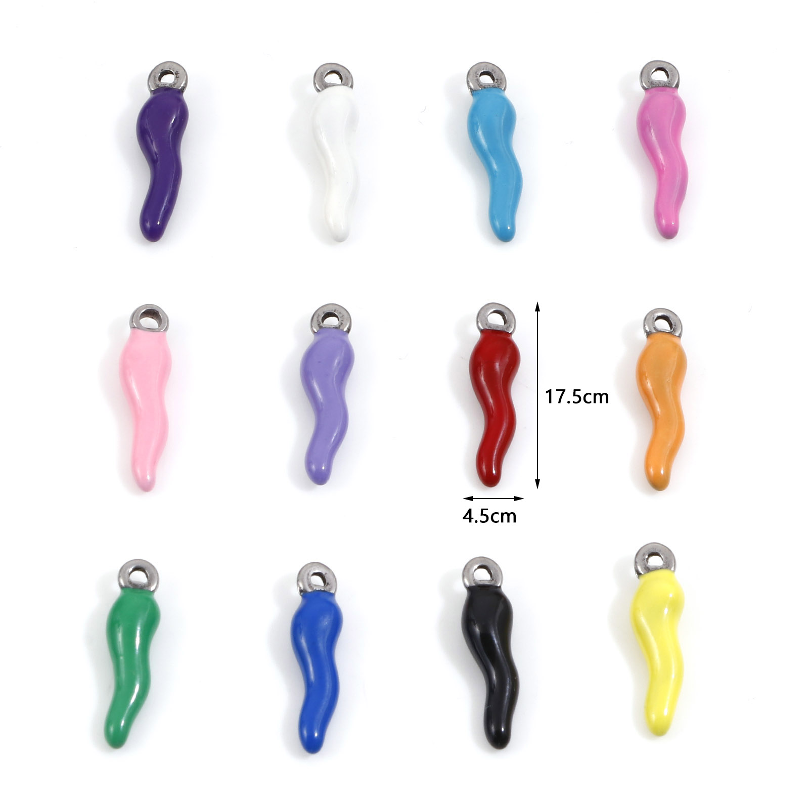 2PCs New Stainless Steel Charm - đánh giá và giá Foods X