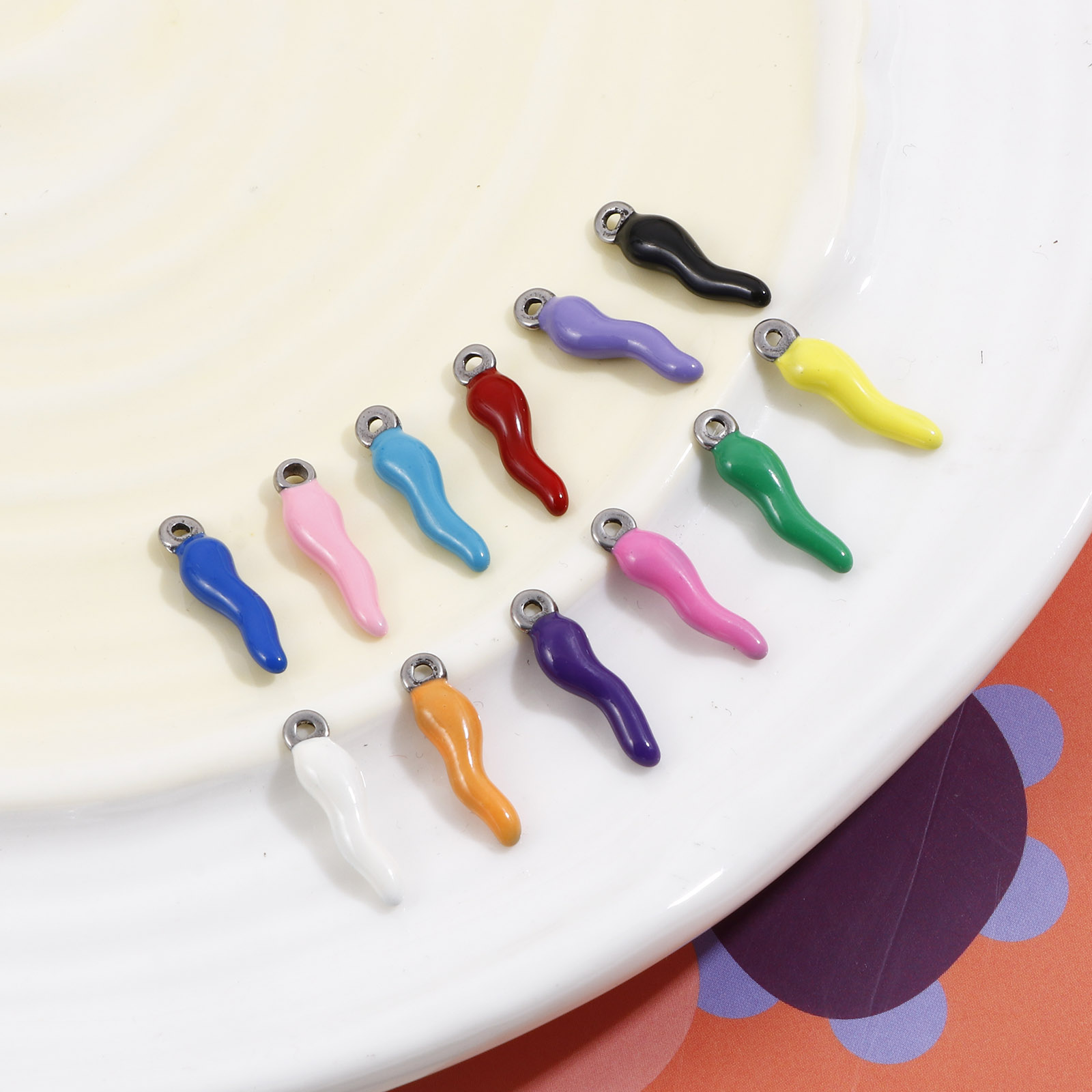 2PCs New Stainless Steel Charm - đánh giá và giá Foods X