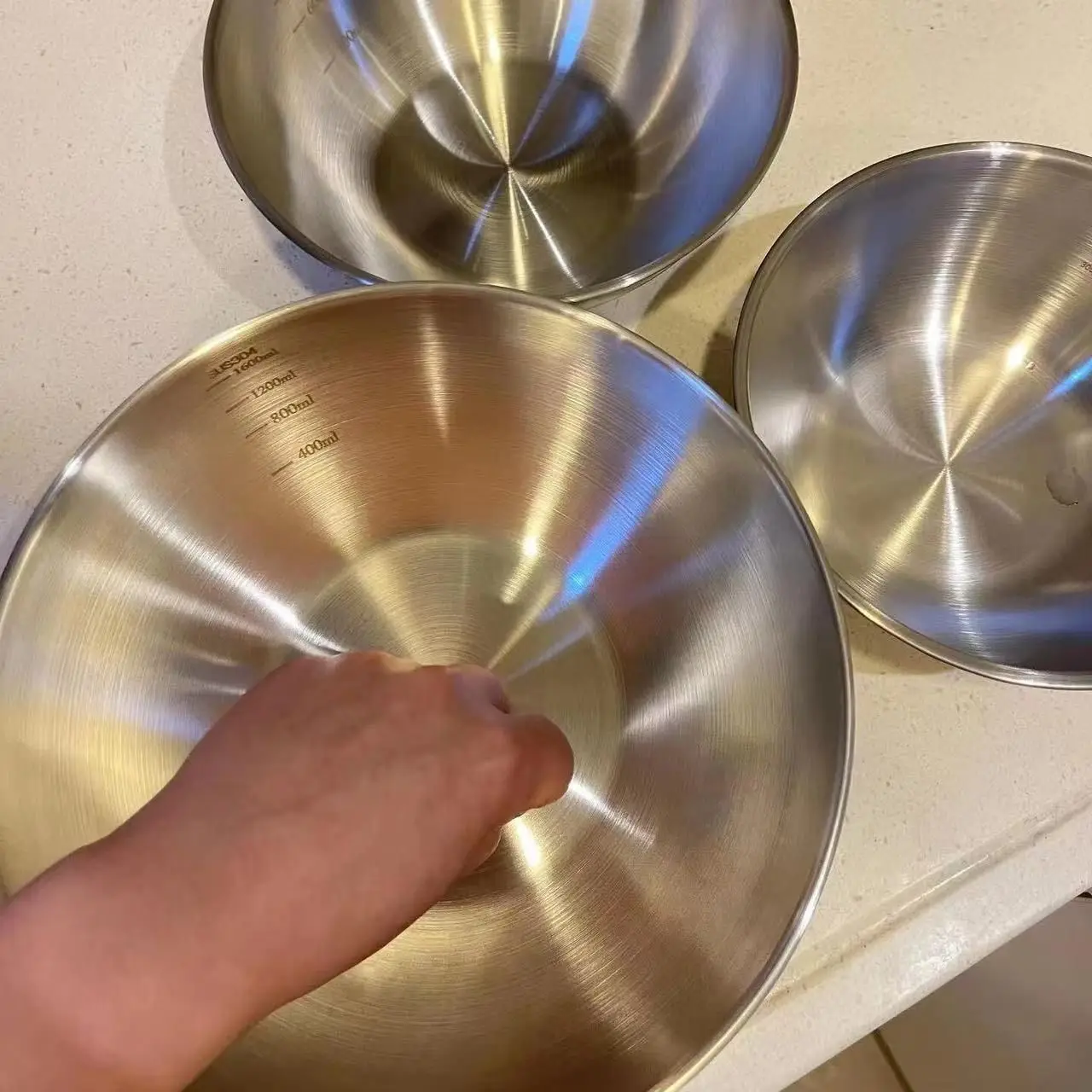 1-3 Stainless Steel Bowl Set w - đánh giá và giá Food Xxl
