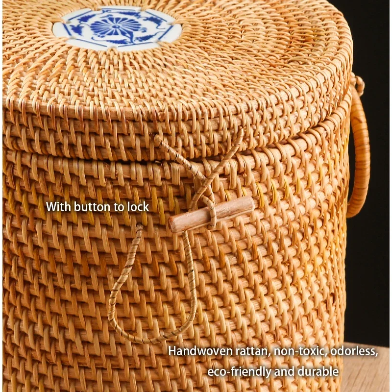 Handwoven Rattan Tea Storage B - đánh giá và giá Food Snacks That Are Green