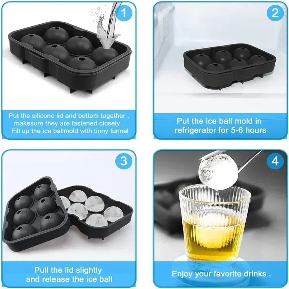 6 Cavity Ice Ball Mold Food Gr - đánh giá và giá Food Xxl