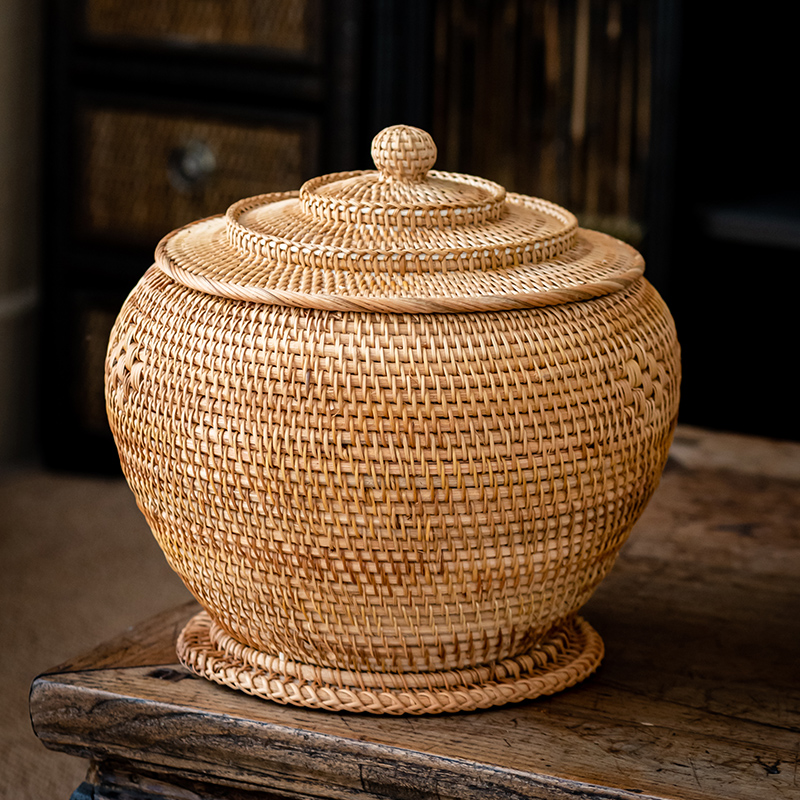 Handwoven Rattan Tea Storage B - đánh giá và giá Food Snacks That Are Green